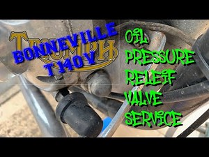 Triumph Bonneville T140 Oil Pressure Relief Valve Service OPRV
