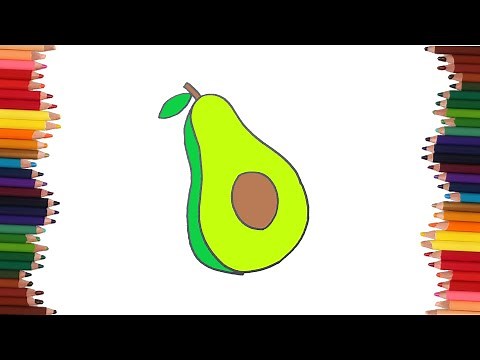 How to draw an avocado | Easy drawings
