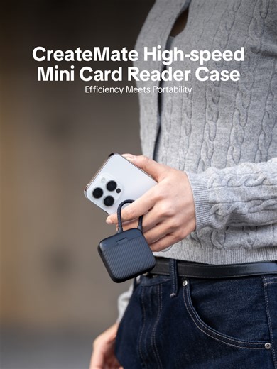 Introducing the CreateMate High-speed Mini Card Reader Case – where Efficiency Meets Portability. 💼⚡ Dedicated & Organized: 🗂 Dedicated slots for SD*2 Micro SD*4 🔄 Simultaneous reading of both SD & Micro SD cards ✅ Card status markers – no second guessing Speed You Can Trust: 💨 USB 3.1 high-speed chip 📈 Transfer speeds up to 312MB/s Designed for the Move: 🎒 Compact size, always within reach 🔗 Data cable & anti-loss lanyard 2-in-1 Ready to streamline your workflow? 🔗 Tap the link in bio t