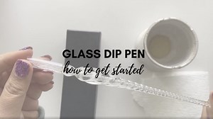 Glass Dip Pen Tutorial - Step by Step Instructions to get started using a glass pen today!