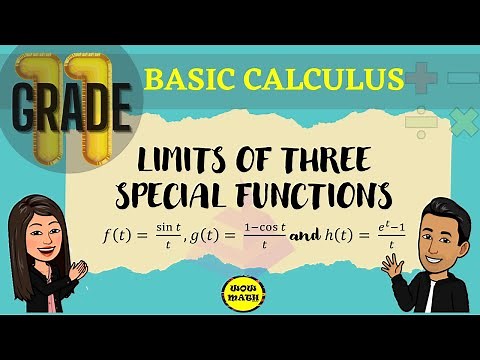 LIMITS OF THREE SPECIAL FUNCTIONS AND INDETERMINATE FORMS || BASIC CALCULUS