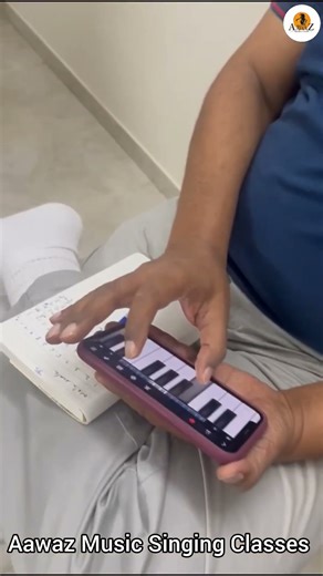 Singing combined with basic keyboard skills for better pitch, practice, and confidence at Aawaz