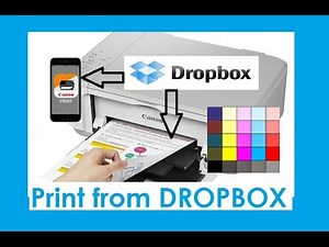 PIXMA MG3620 MG3640 MG3650 - Print from Dropbox (via cloud and locally)