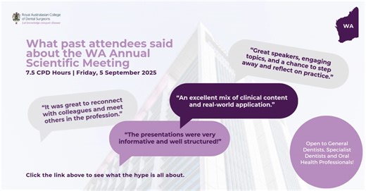  Less than 4 weeks to go until the WA Annual Scientific Meeting 2025...