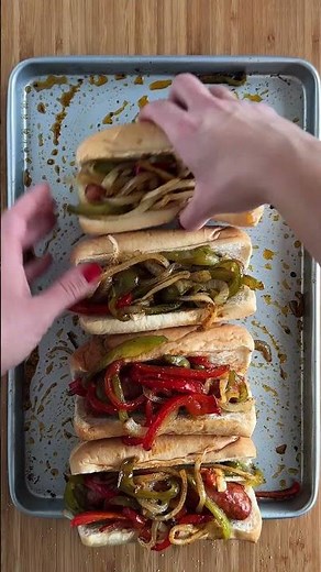 Cheesy Andouille Sausage & Pepper Sandwich