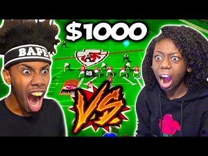 My Sister Played Against Me For $1000 And This Happened! Madden 22
