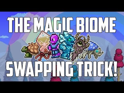 Terraria MAGIC BIOME SWAPPING TRICK! Farm multiple biomes easily! | PC | Console | Mobile