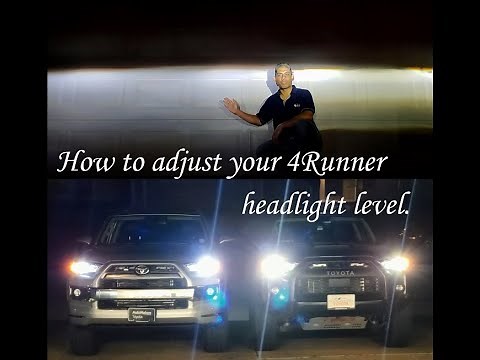 How to adjust your 4Runner headlight level?