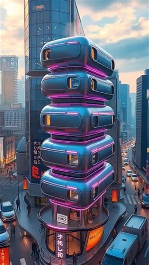 Futuristic Tower in the City! 🌆✨