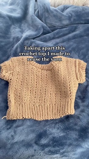 Unraveling Crochet Top for Yarn Reuse | Transition Queen Tutorial