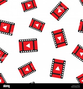 Play video seamless pattern background. Business flat vector illustration. Play button symbol pattern Stock Vector Image & Art - Alamy