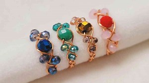 Wire ring making tutorials jewelry for beginners 3-wire braid ring Bead Jewelry 972