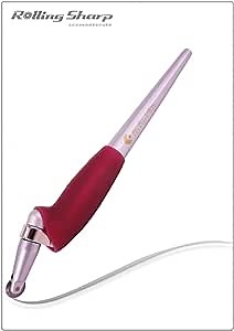 Rolling Sharp Paper Cutter with Free Cutting Mat, Tungsten Carbide Blade Cutter, Patented in Taiwan, Japan, Art Supplies, Easy to Use, Kid Safe. Students to Cut Paper and Plastic Arts Crafts-(Red)