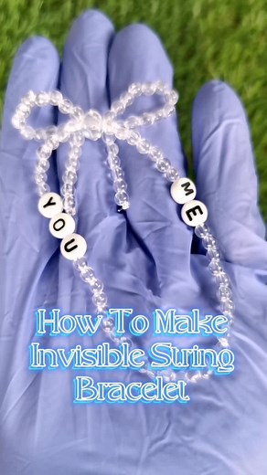 How to Make an Invisible String Friendship Bracelet Tutorial