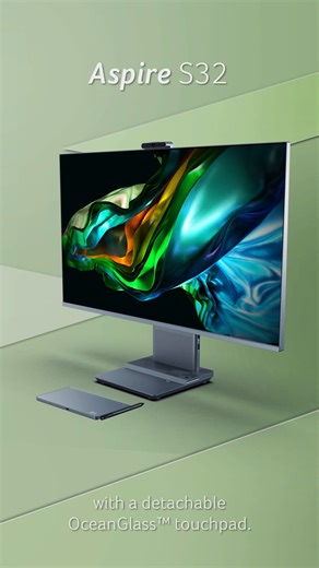 18 reactions | As we all do our part together to keep our oceans clean, we’ve decided to take ocean-bound plastic and put it somewhere useful - in the detachable OceanGlass™ touchpad of our Aspire S32 all-in-one. https://acer.link/46VCjPU | Acer | Facebook