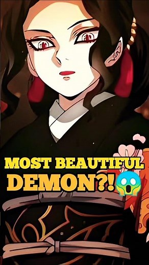 😱 The Most BEAUTIFUL Demon in Demon Slayer?! 🔥#demonslayer #animefacts #anime #shorts