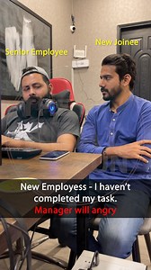 2K views | New Employees - I haven't completed my task. Manager will Angry #Reel #OfficeReels | The Real Fun | Facebook