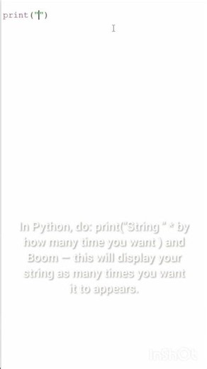 String Multiplication in Python - for an easy display of the same string multiple times. #pyscript