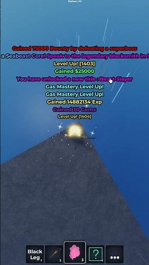 Sea Beast Defeat Roblox Haze Seas