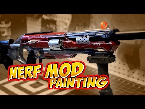 Nerf Mod RedHood Accustrike Alphahawk how to paint