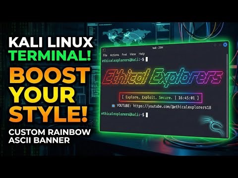 How to Customize Your Kali Linux Terminal like a PRO! 💻🔥 (Figlet & Lolcat)
