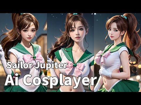 [AIコスプレ] Sailor Jupiter / ai lookbook / ai cosplay / ai art [美少女戦士セーラームーン]