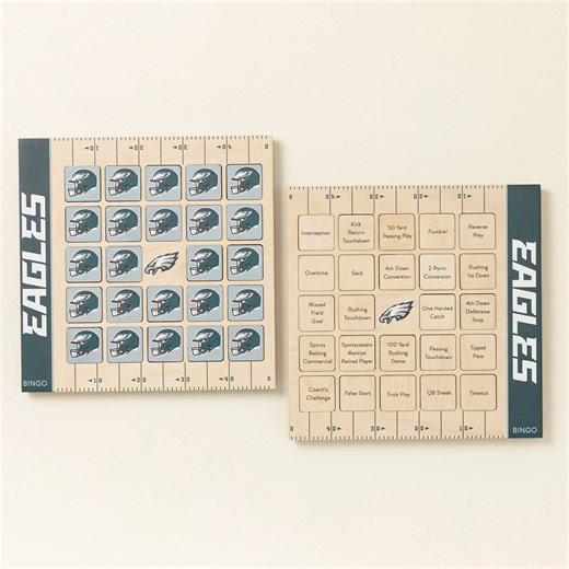 688K views · 19 reactions | "I purchased the Philadelphia Eagles bingo set for my dad for his birthday. He absolutely LOVES it. He is a die hard Eagles fan and plays the bingo game whenever the Eagles are playing! The quality of the game is amazing, and it is truly one of a kind!"- B, Pennsylvania. | Uncommon Goods | Facebook
