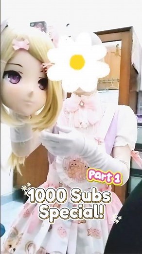 kigurumi girl mask suit up video (1000 SUBS SPECIAL) #kigurumi #animegao #着ぐるみ #kigurumimask #shorts