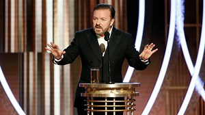 Ricky Gervais zings Felicity Huffman over prison sentence during Golden Globes opening monologue
