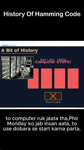 The Story Behind Hamming Code | How One Mistake Changed Computing! ⚡ #Shorts