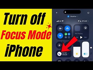 How to Turn off Focus on iPhone