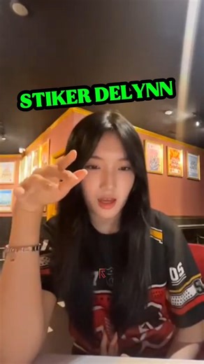 Jejak stiker Delynn 🤣 #delynnjkt48 #greeseljkt48