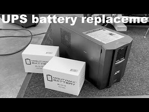 Replacing batteries and fixing a UPS