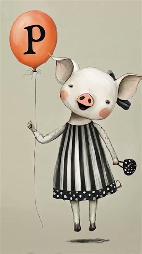 P for Pig 🐷 | Learn Alphabets for Kids #abcshorts #alphabetforkids #kidsshorts #learnabc