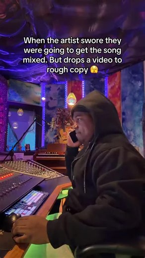 Kavon on Instagram: "When the artist drops the music video and tags you as the person who mixed it but never got it mixed 🤣🤣 #Studiocomedy #Viral #Skit #audioengineer #mix"