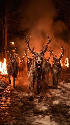 The Salem Haunted Yule Bonfires 🔥 Every December, Salem gathered for the Haunted Bonfires. Flames roared skyward, lighting up the fog and casting long, ghostly shadows. People whispered that the fire called to lost souls faces flickered in the smoke, voices echoed in the wind. Some said it was imagination. Others swore they saw the dead dancing in the flames before the embers faded to black. | Halloween Vibes