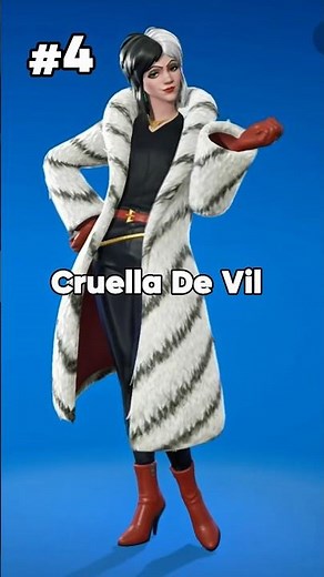 Top 4 Best Disney Villains #ad #fortnite #fortnitecollab #disney