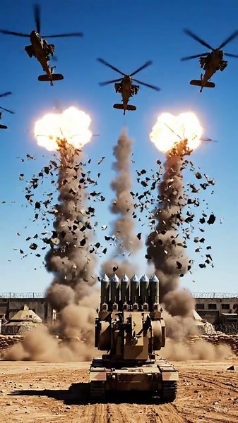 Anti-Tank Missile System vs 5 Apache Helicopters – GTA V Epic Battle