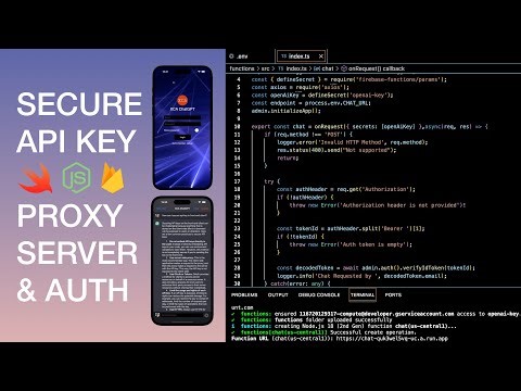 Secure API Key in Front End App using Proxy Server & User Authentication