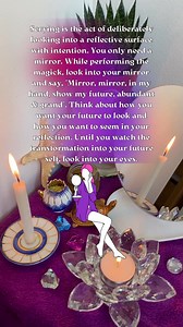 Mirrors are thought to reflect and amplify energy, allowing practitioners to communicate with spirits, perform divination, or channel magical energies. Mirrors' reflective properties and the concept of looking into another dimension contribute to their use in various magical practices.🪞 #witchystuff #witchythings #witchyvibes #witchylife | Wicca Academy