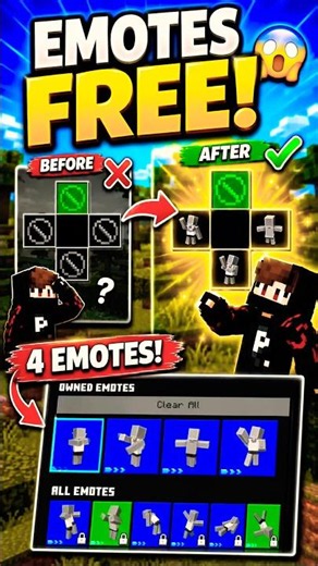 Minecraft me FREE Emotes Kaise Le? 😱 (100% Working)