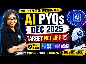 UGC NET June 2026: AI Masterclass | Dec 2025 PYQs with Mind Maps 🚀|UGC NET Computer Science PYQs