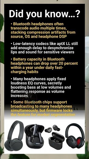 Bluetooth headphones deep dive: codecs, latency, battery aging, multipoint and hidden DSP effects