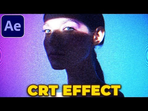 CRT Effect Tutorial in After Effects | CRT TV Look | No Plugins