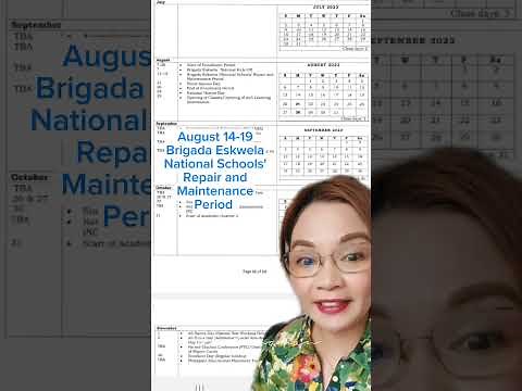 DepEd School Calendar and Activities for the School Year 2023-2024