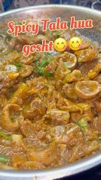 Masaledar spicy super tasty Tala Hua Gosht🤤😋 #trending #sultanakitchen #recipe #spicydishes #spicy