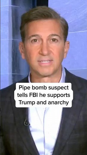 Pipe bomb suspect tells FBI he supports Trump and anarchy
