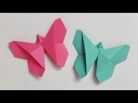How To Make an Easy Paper Butterfly (in 3 MINUTES!) | Origami Butterfly