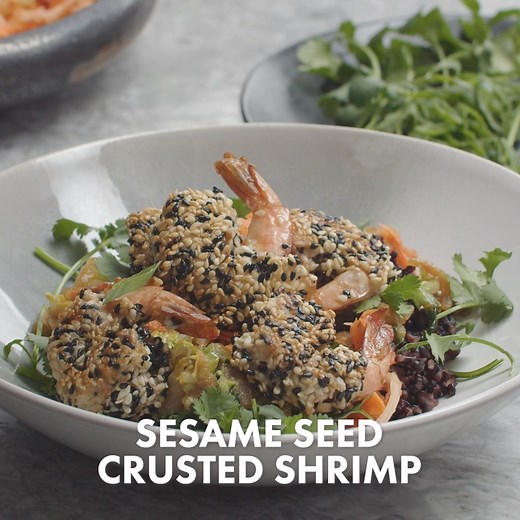 Need an easy and delicious Shrimp/Prawn dish this week ? This Asian Inspired Sesame Seed Crusted Shrimp is the perfect dish for any night Gx Full Recipe: https://www.gordonramsay.com/gr/recipes/sesamecrustedshrimp/ | Gordon Ramsay