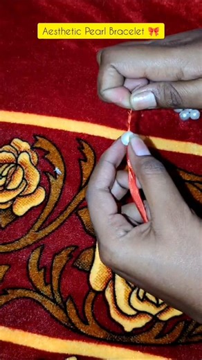 DIY Pearl Bracelet under ₹20 💚 #shorts #youtubeshorts #trending #viral #diy #pinterest #craft #jugad